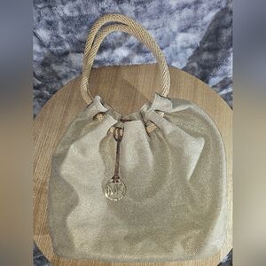 Michael Kors Gold Drawstring Bag